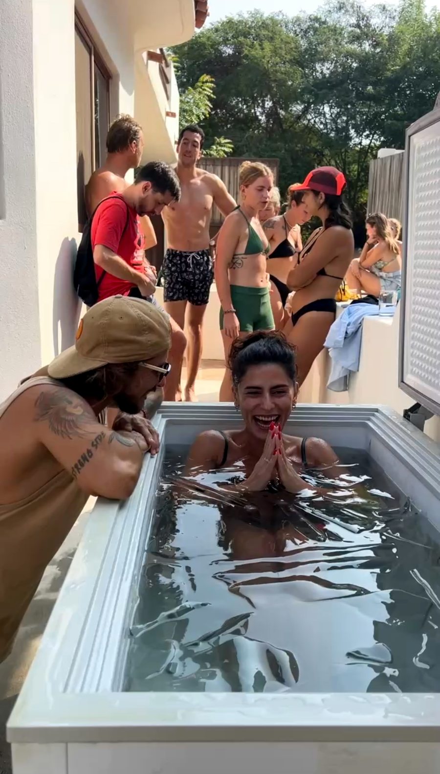 Cold immersion at Casa Las Nubes